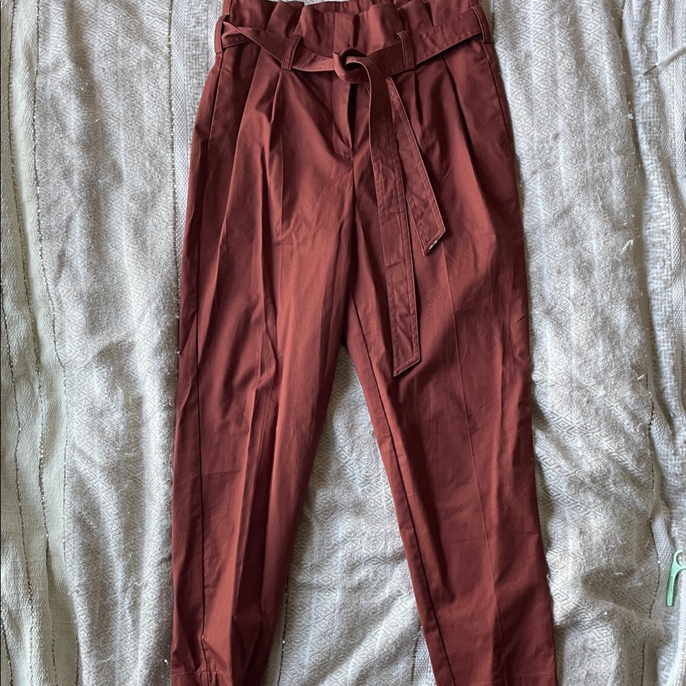 Prologue Terracotta Tie-Waist Trousers